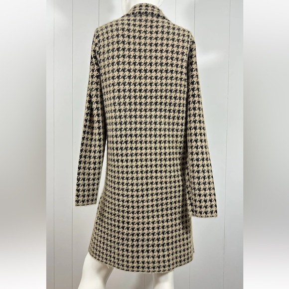 Max Studio Sweater Jacket Coat Knit Herringbone Houndstooth Longsleeve M - Picture 6 of 10